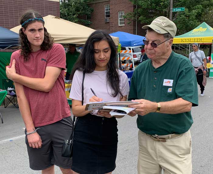 Member Sandy Downs at the Roots & Heritage Fesitval in Lexington.