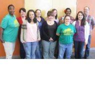 Pictured left to right Tayna Fogle, Allyson Williams, Stephanie Tyree, Carey Henson, Linda Stettenbenz, Beth Bissmeyer, Jennifer Jeffers, Tanya Torp, Kristah Lavalle and Alan Smith.