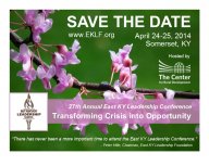East Kentucky Leadership Conference, April 24-25, 2014