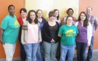 Pictured left to right Tayna Fogle, Allyson Williams, Stephanie Tyree, Carey Henson, Linda Stettenbenz, Beth Bissmeyer, Jennifer Jeffers, Tanya Torp, Kristah Lavalle and Alan Smith.