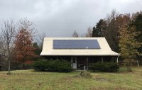 A home with solar panels on its roof