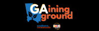 GAining Ground graphic with black background